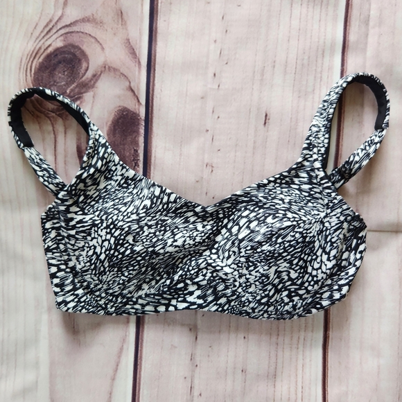 Athleta "Bondi Bra Cup Bikini Top" In Animalia Sea Salt | Women's Size 34 B/C - Picture 4 of 8